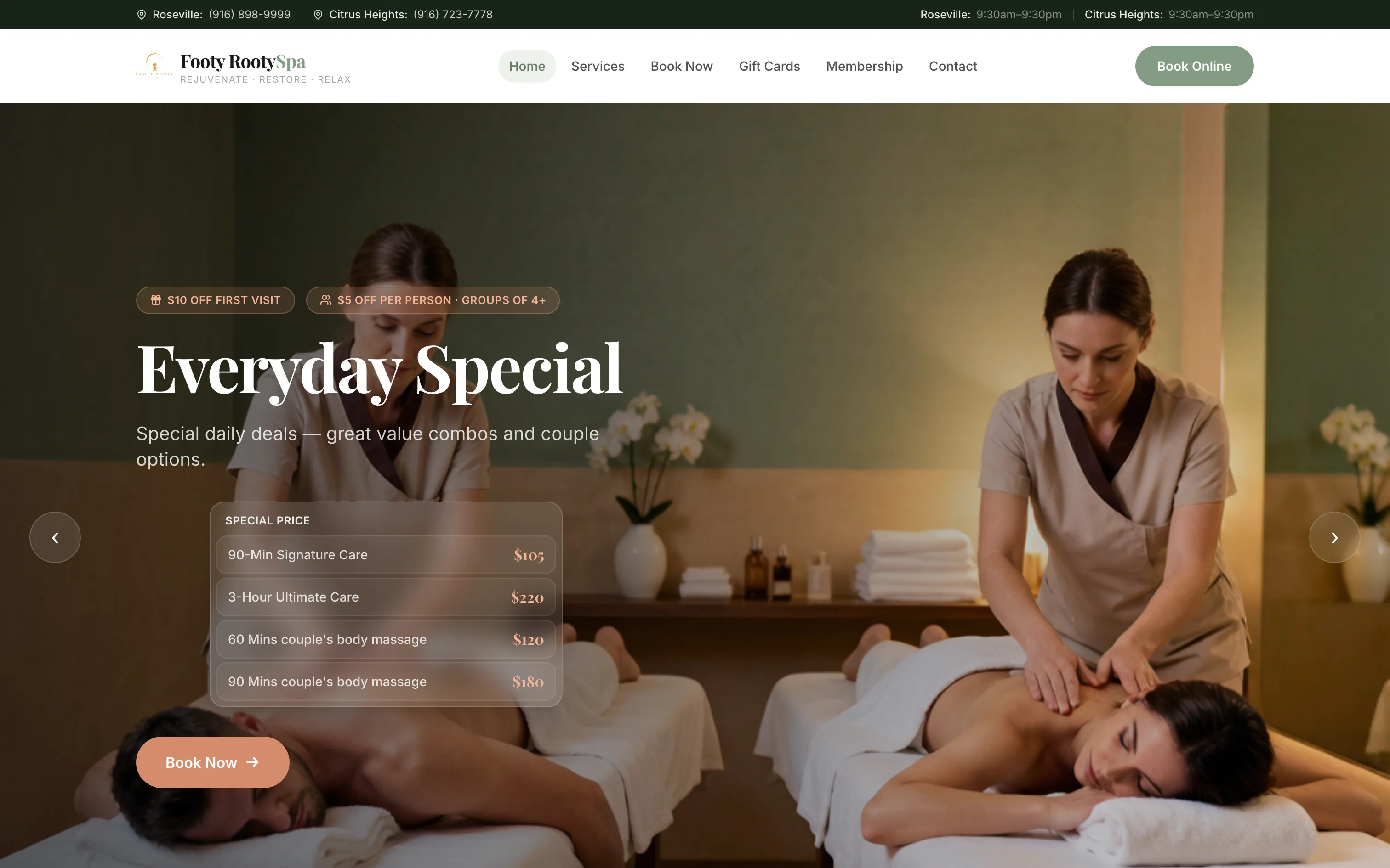 Home page